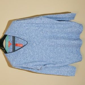 Joe Fresh| NWT Blue and White Long Sleeve V-Neck Sweater Acrylic Blend